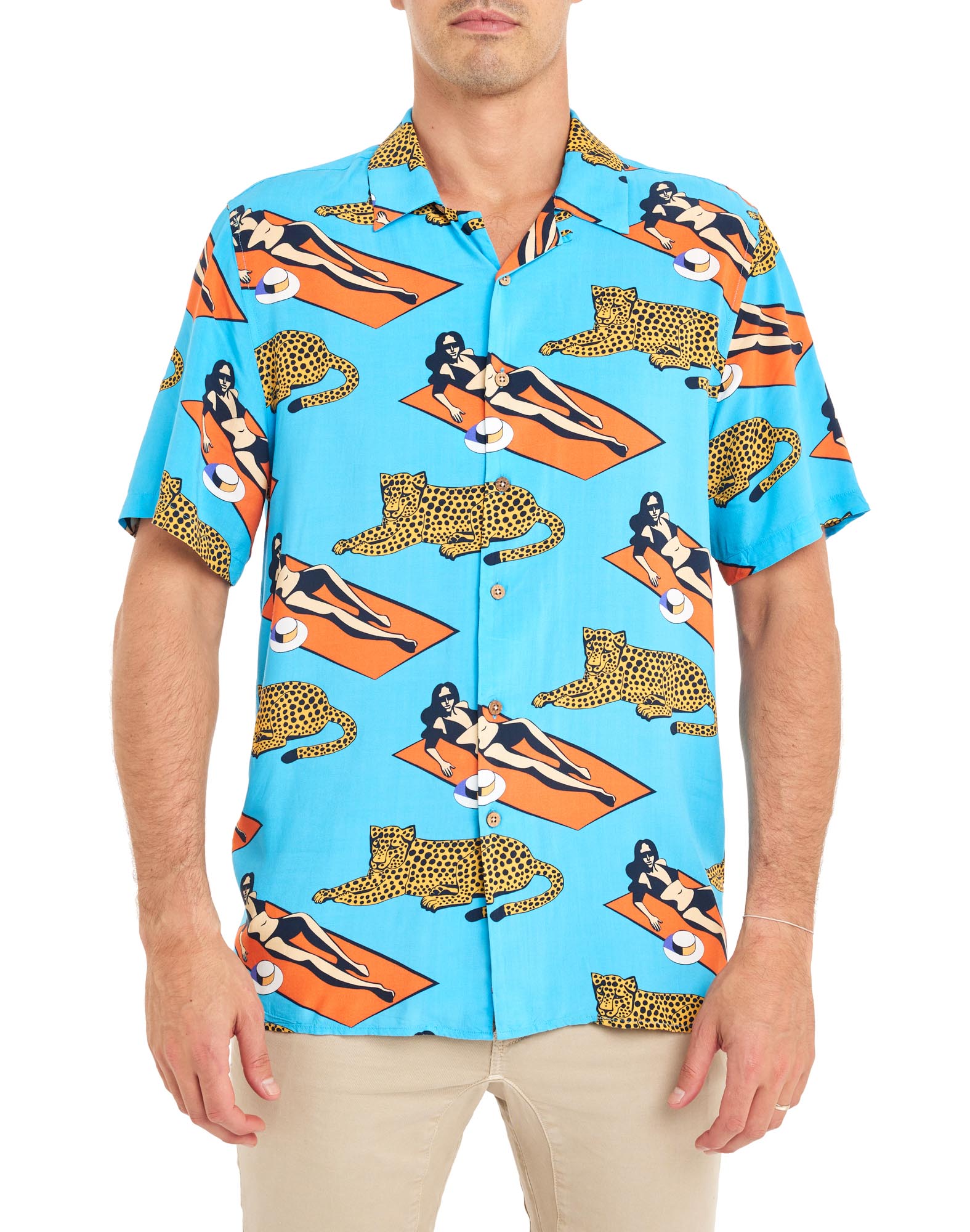 CHEMISE HAWAÏENNE CHEETAH, PULLIN