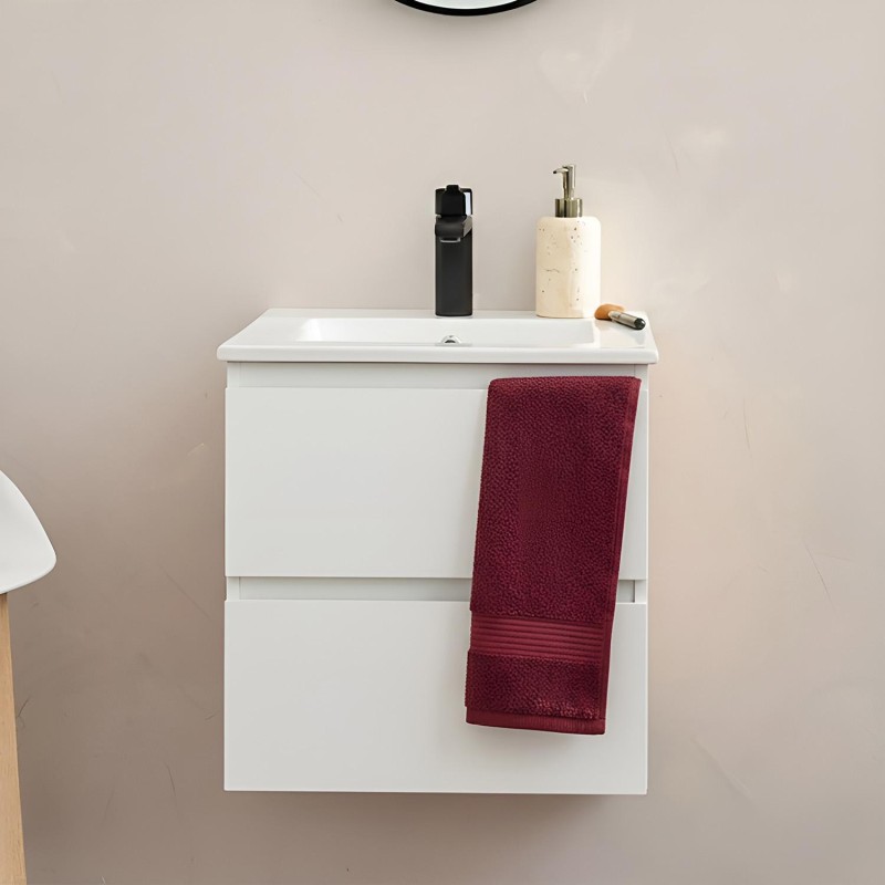 Meuble vasque 45cm et robinet noir SORRENTO, MOB IN