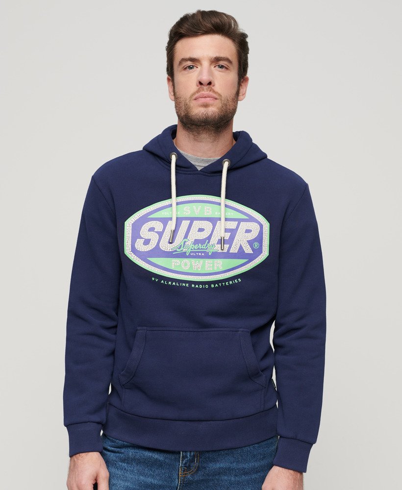 Sweat à capuche à motif Gasoline Workwear, SUPERDRY