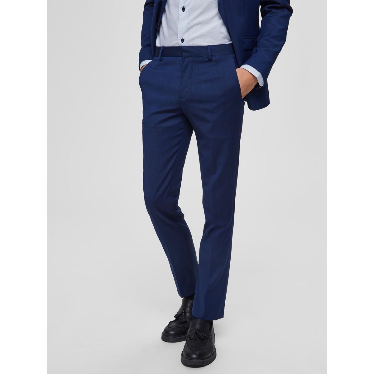 Pantalon bleu nuit homme hot sale