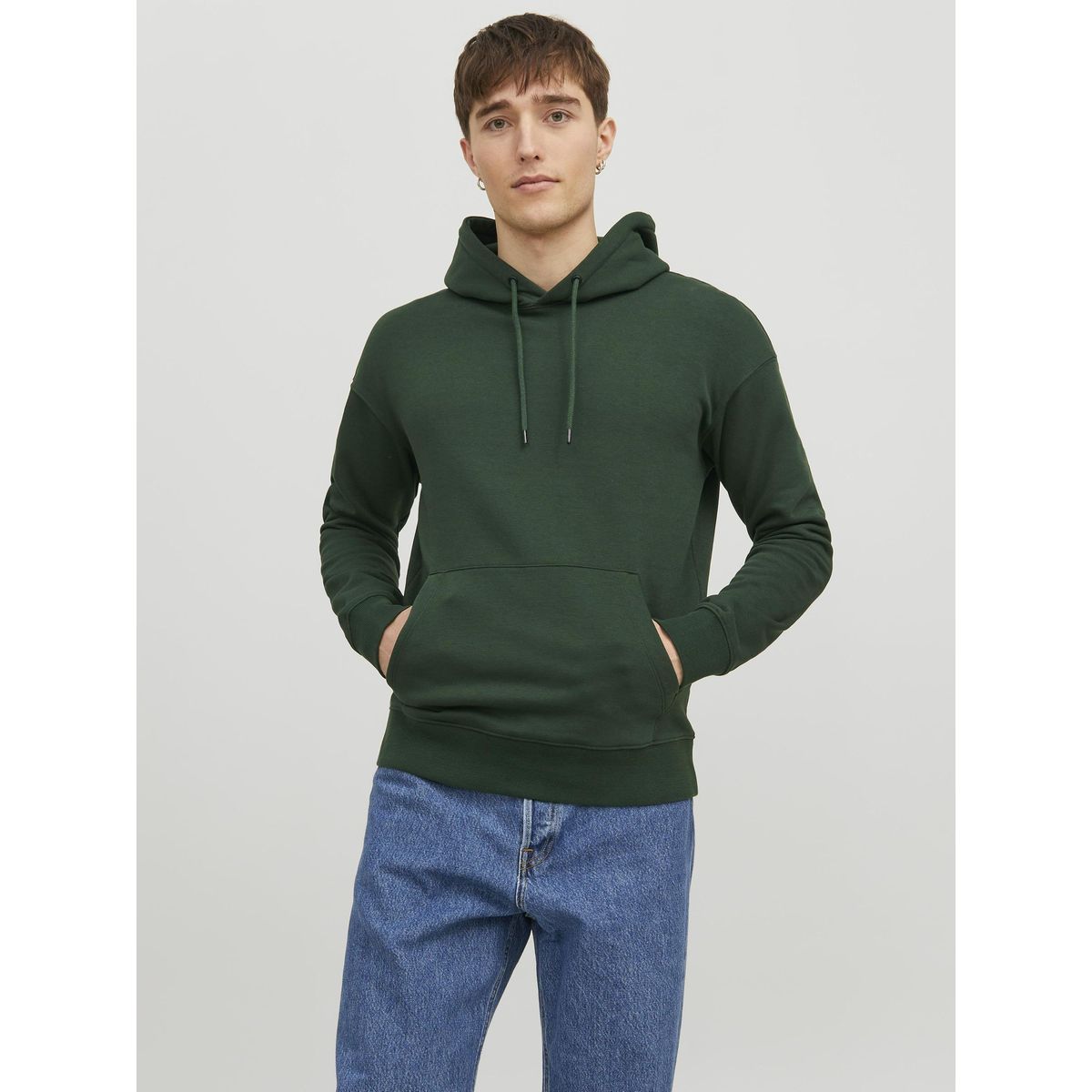 Sweat a capuche vert homme hot sale