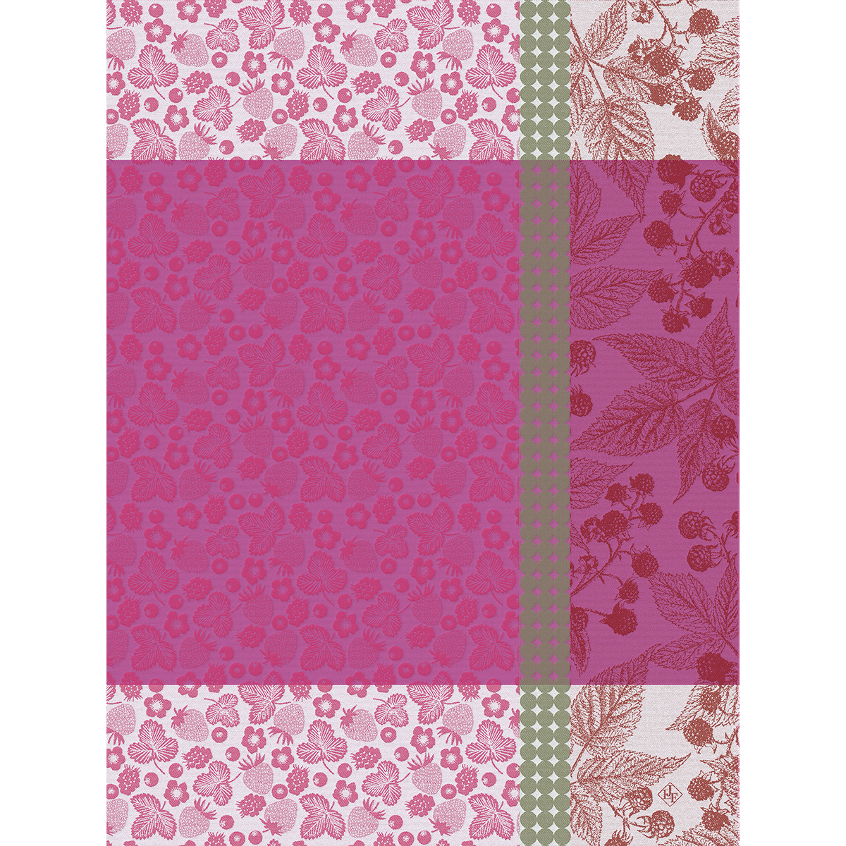 Torchon en Coton, CUEILLETTE D'ÉTÉ, LE JACQUARD FRANCAIS