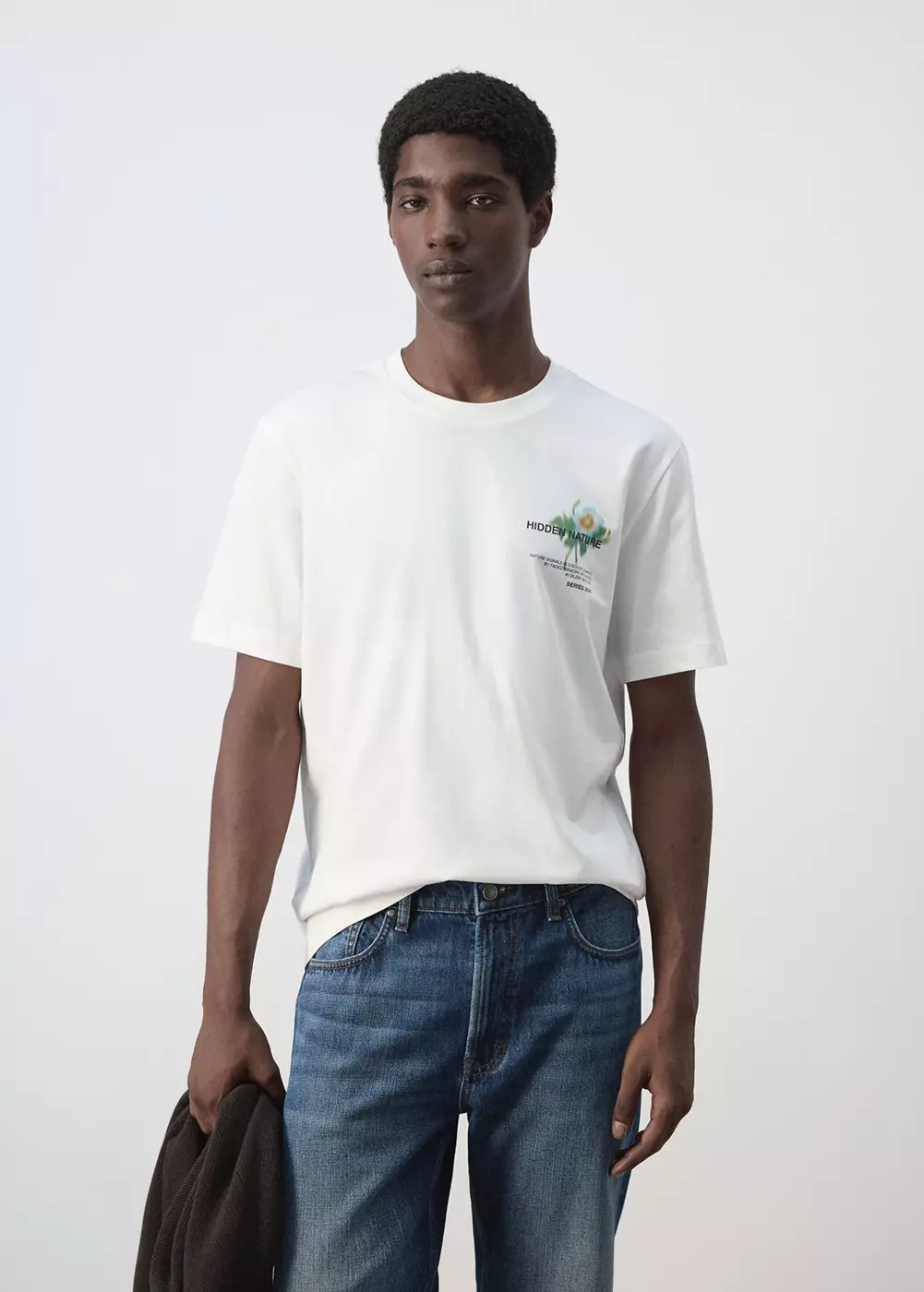 T-shirt 100 % coton imprimé, MANGO MAN