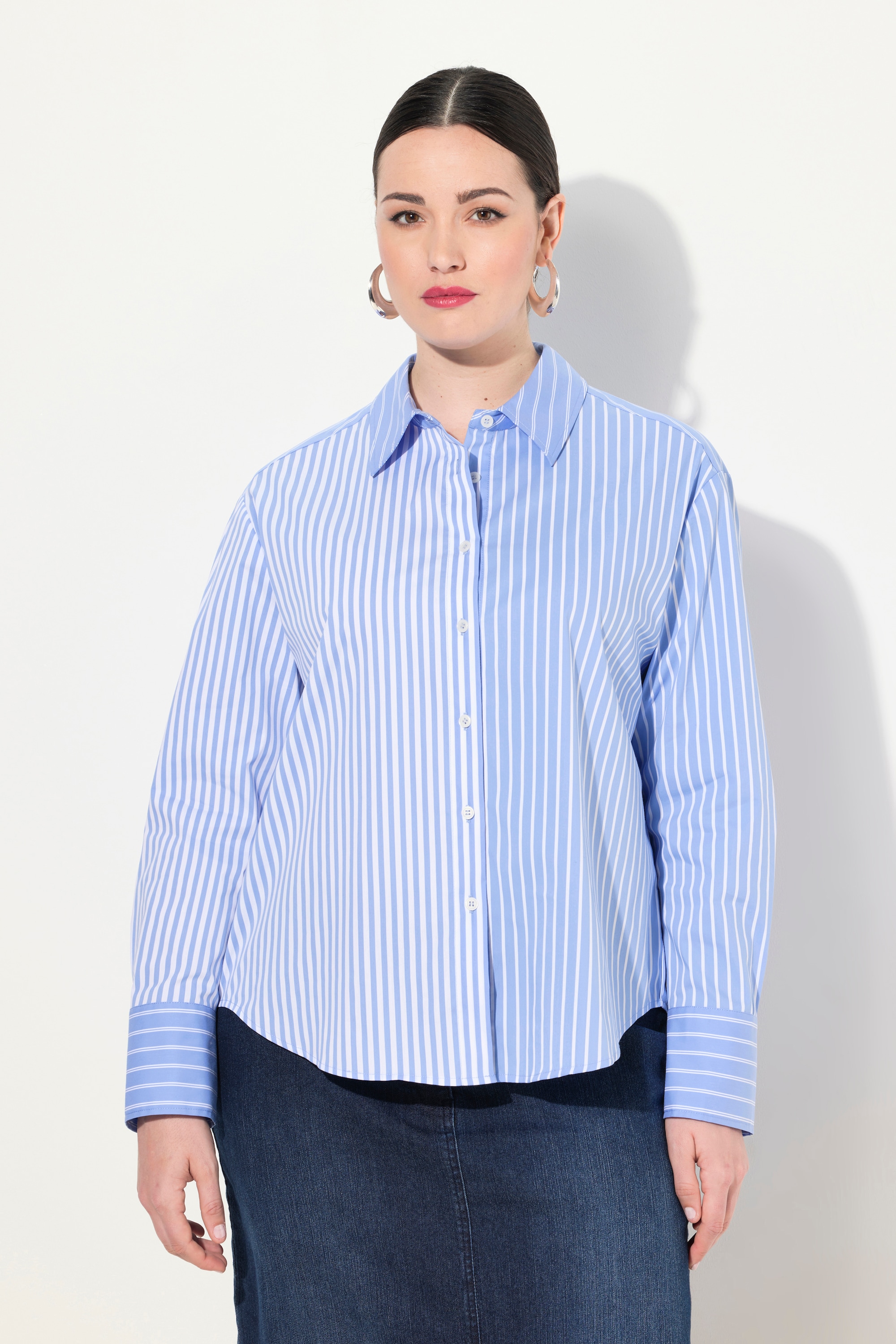 Chemisier oversize, jeu de rayures, ULLA POPKEN