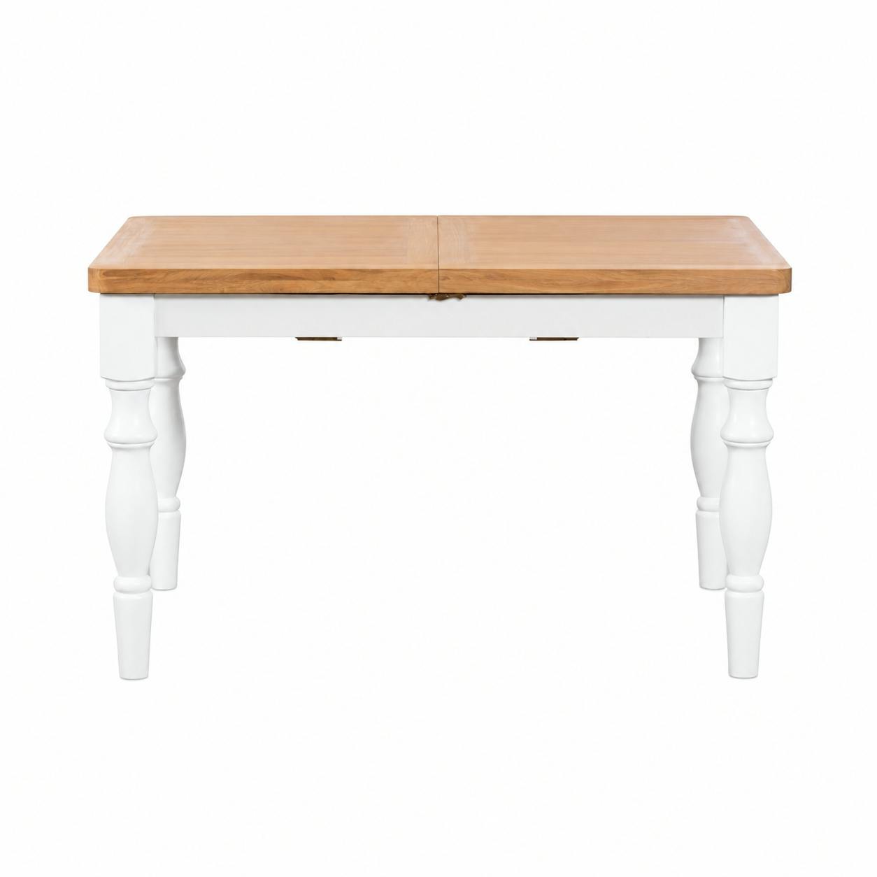 Table à manger extensible blanche campagne chic 130-180 cm VELIA, PIER IMPORT