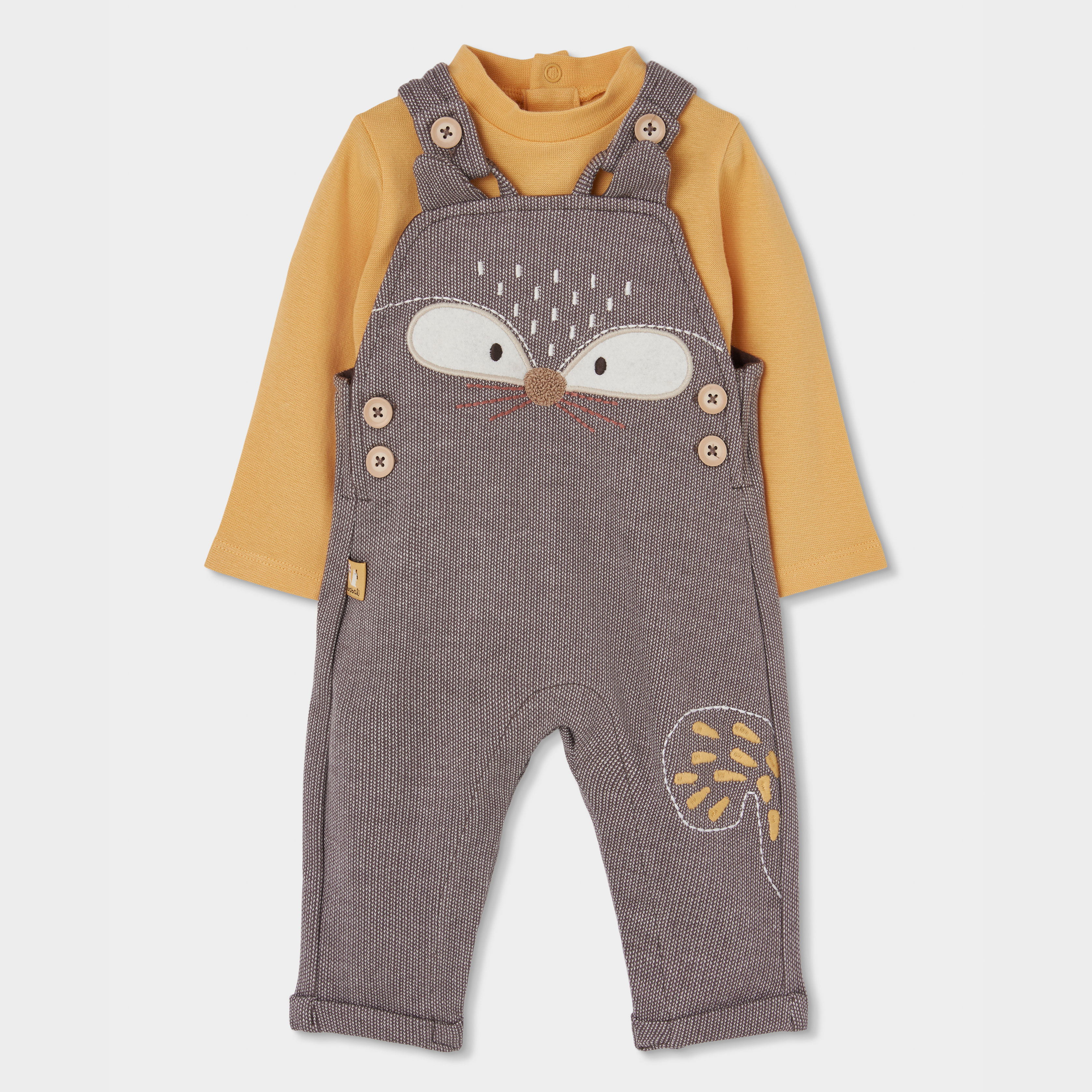 Ensemble bébé garçon maille brodé renard, BOBOLI