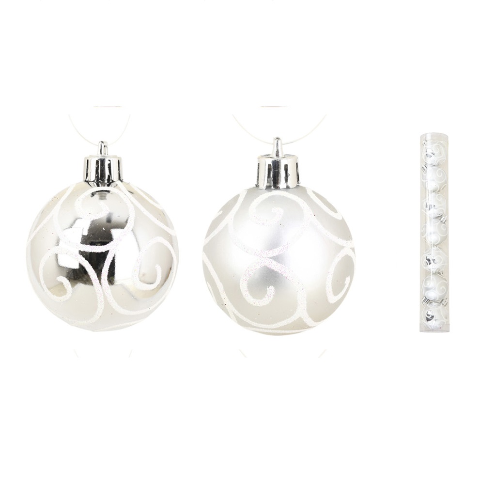 kit 7 boules argent, EDEN