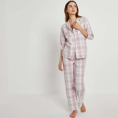 Checked Cotton Flannel Pyjamas LA REDOUTE COLLECTIONS