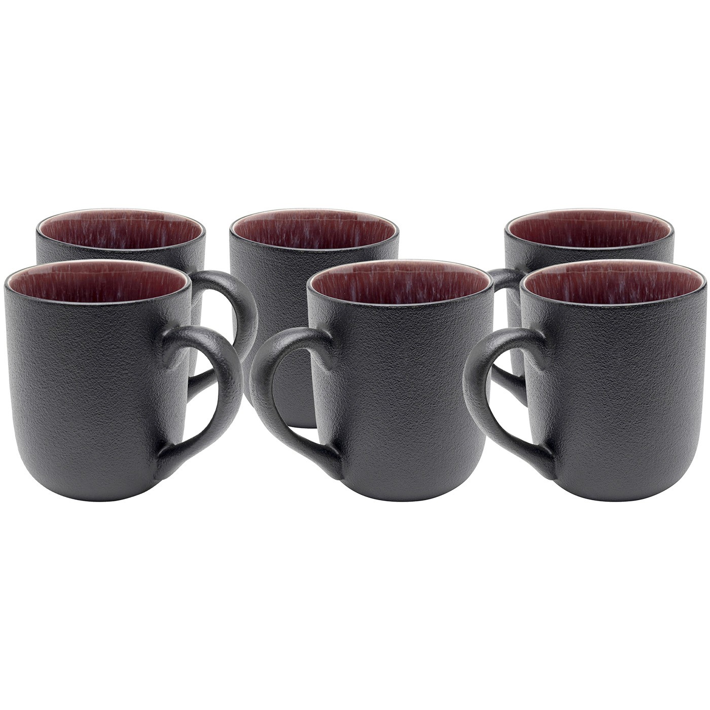 Lot de 6 tasses en grès, ALISSA, KARE DESIGN