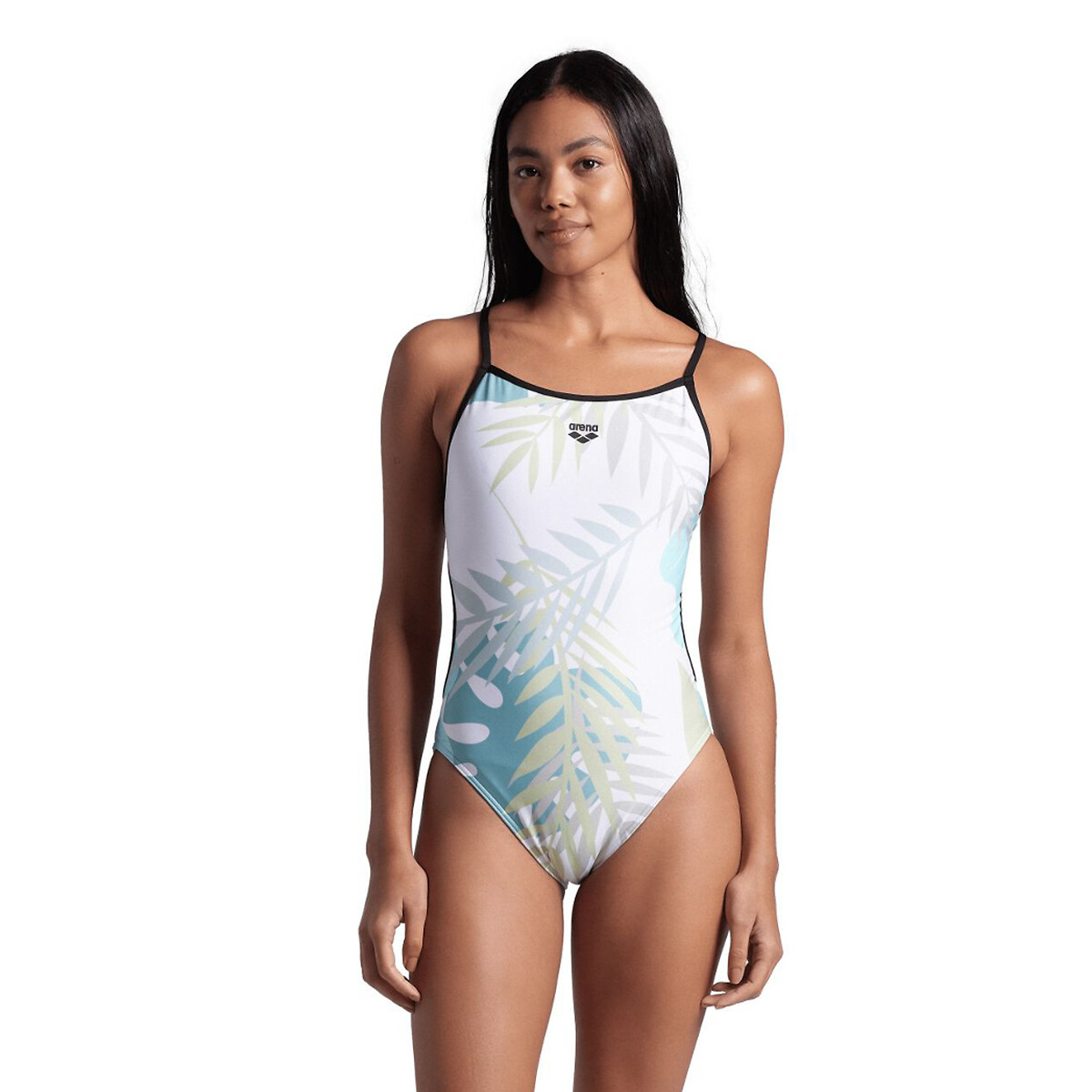 Light Floral Recycled Pool Swimsuit