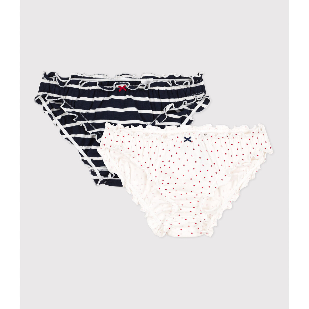 Pack of 2 Frilled Knickers in Cotton