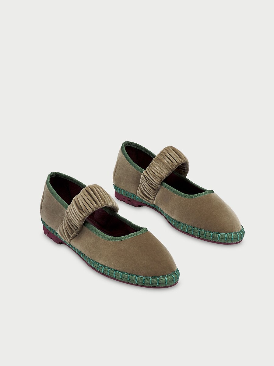 Ballerines en velours Mafalda, FLABELUS