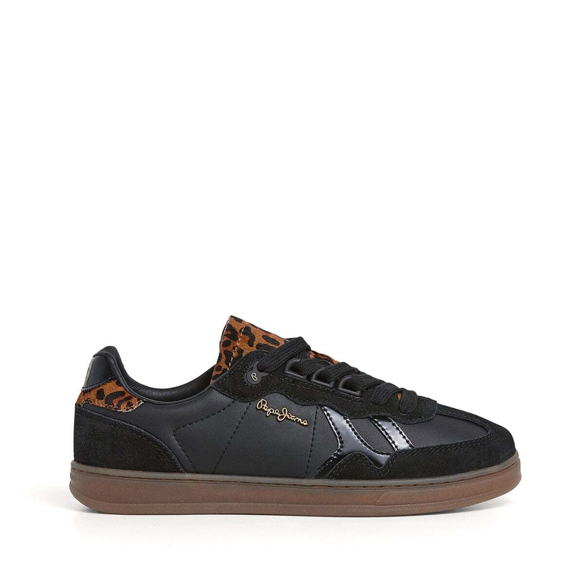 Baskets En Cuir Avec Détails En Daim- Ball, PEPE JEANS