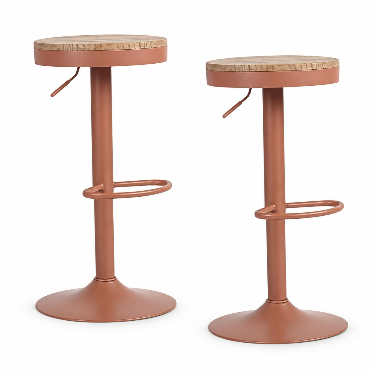 Tabouret de bar en métal réglable (lot de 2) LEEDS, PIER IMPORT