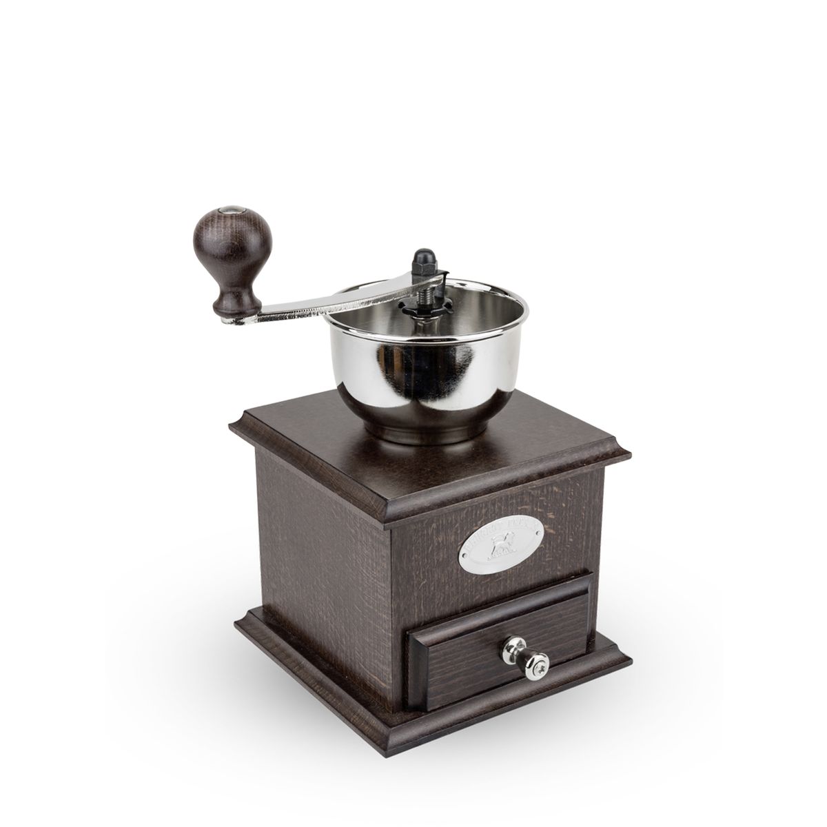 moulin a cafe manuel en bois couleur chocolat 21 cm bresil