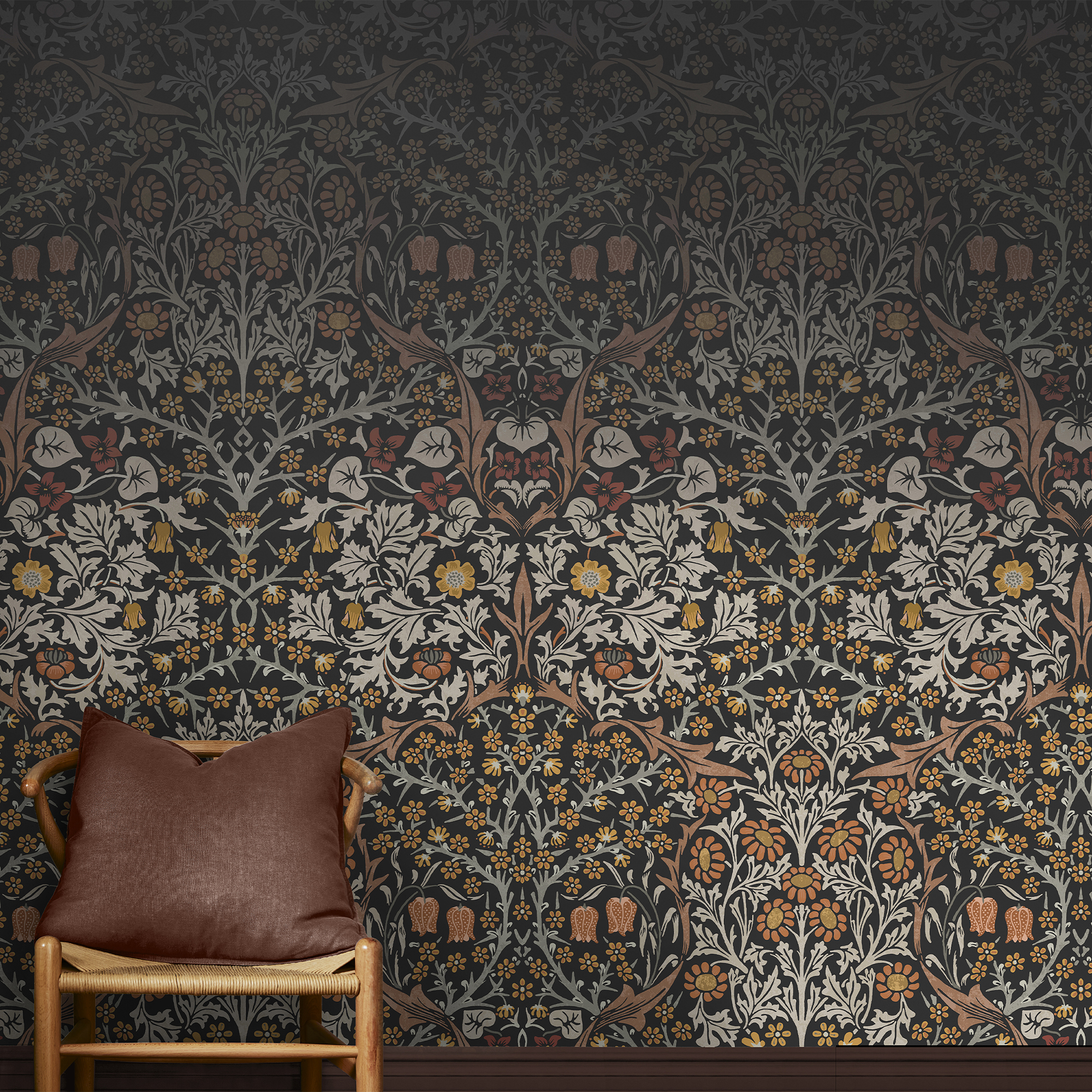 Papier peint panoramique Fleurs de prunellier d'un soir d'été, WILLIAM MORRIS AT HOME
