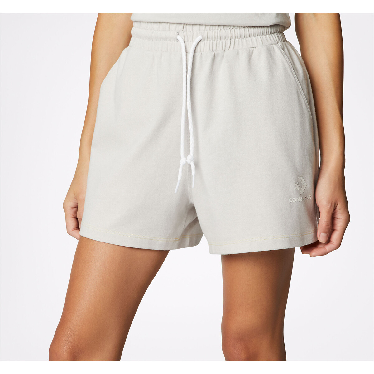 Aibrou Shorts Femme Sport Coton Bermudas Eté Pantalon Court avec Poches pour Fitness Jogging Gym Yoga Bas de Pyjama dintérieur Casual 