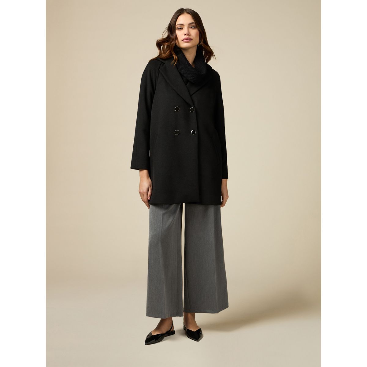 La redoute manteau noir femme hot sale