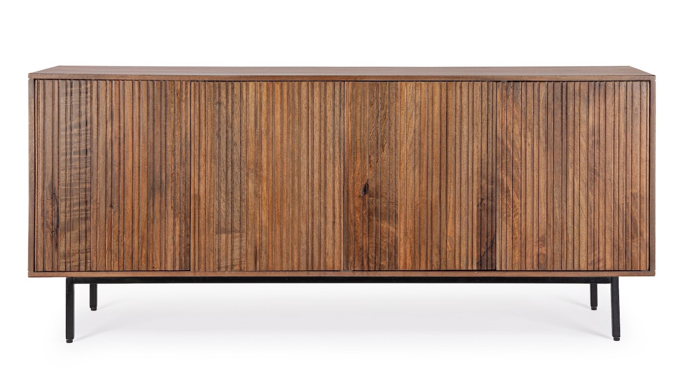 Buffet en bois de manguier avec 4 portes - SCULPT, MATHI DESIGN