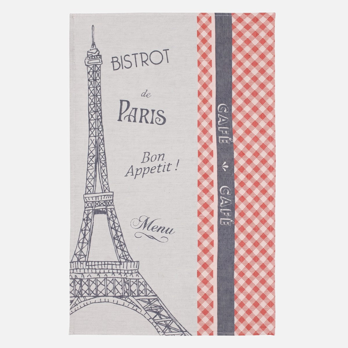 Torchon jacquard en coton TROCADÉRO, COUCKE