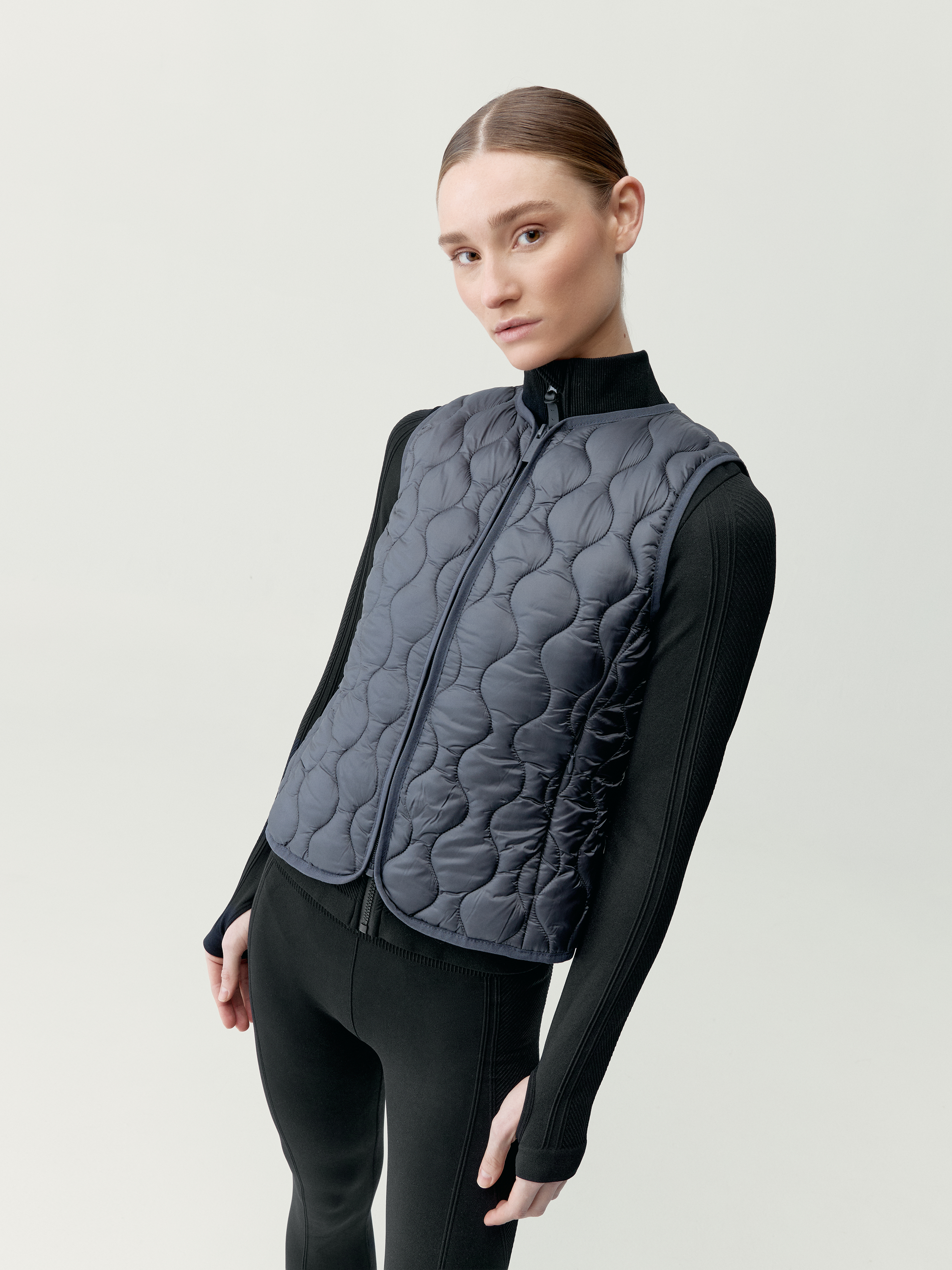 Doudoune sans manches de sport femme Kenal Coupe-vent avec poches, BORN