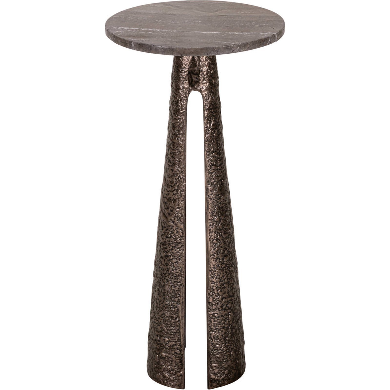 Table d'appoint ronde en travertin, RECOLLECTION