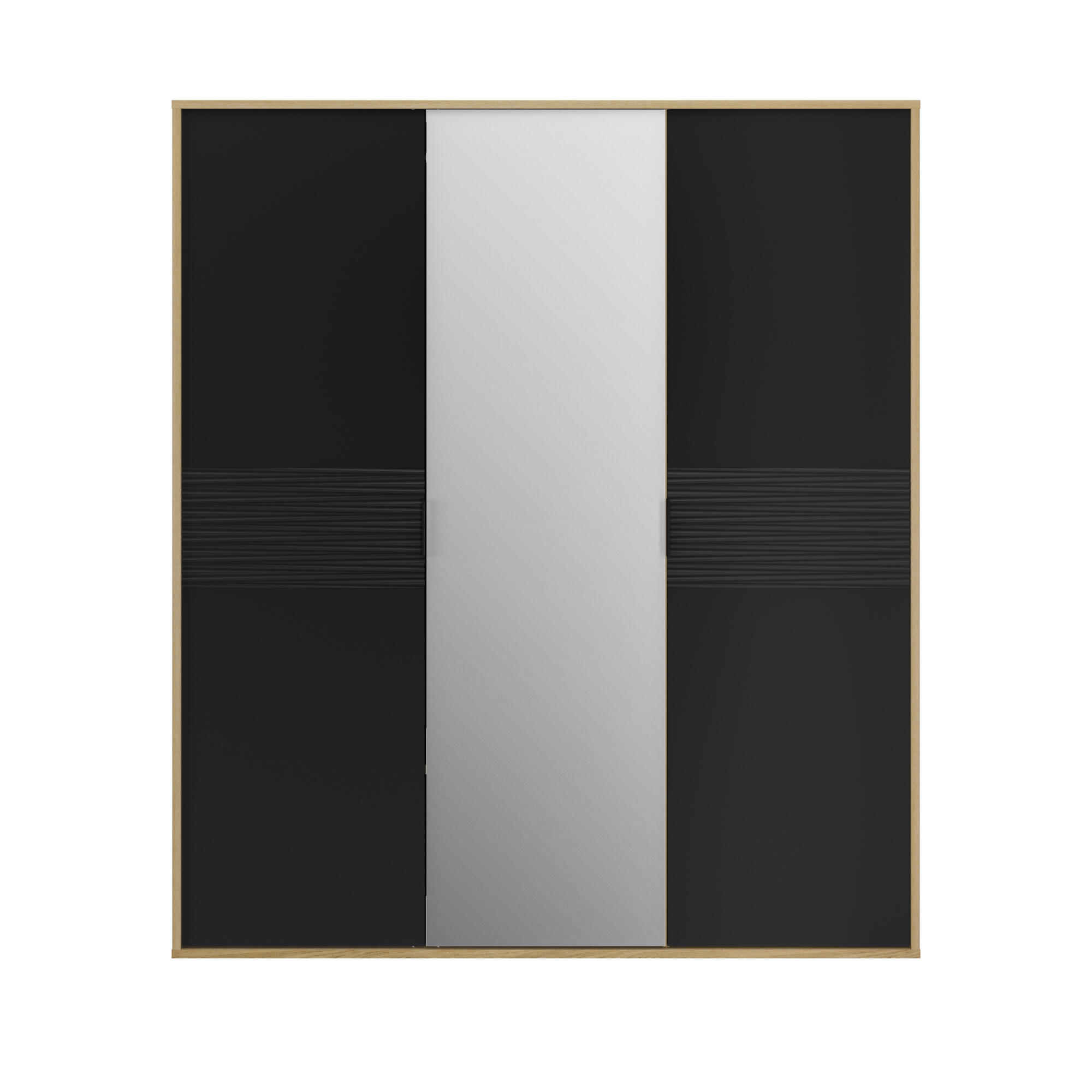 Armoire 3 portes mat avec miroir central, GAMI