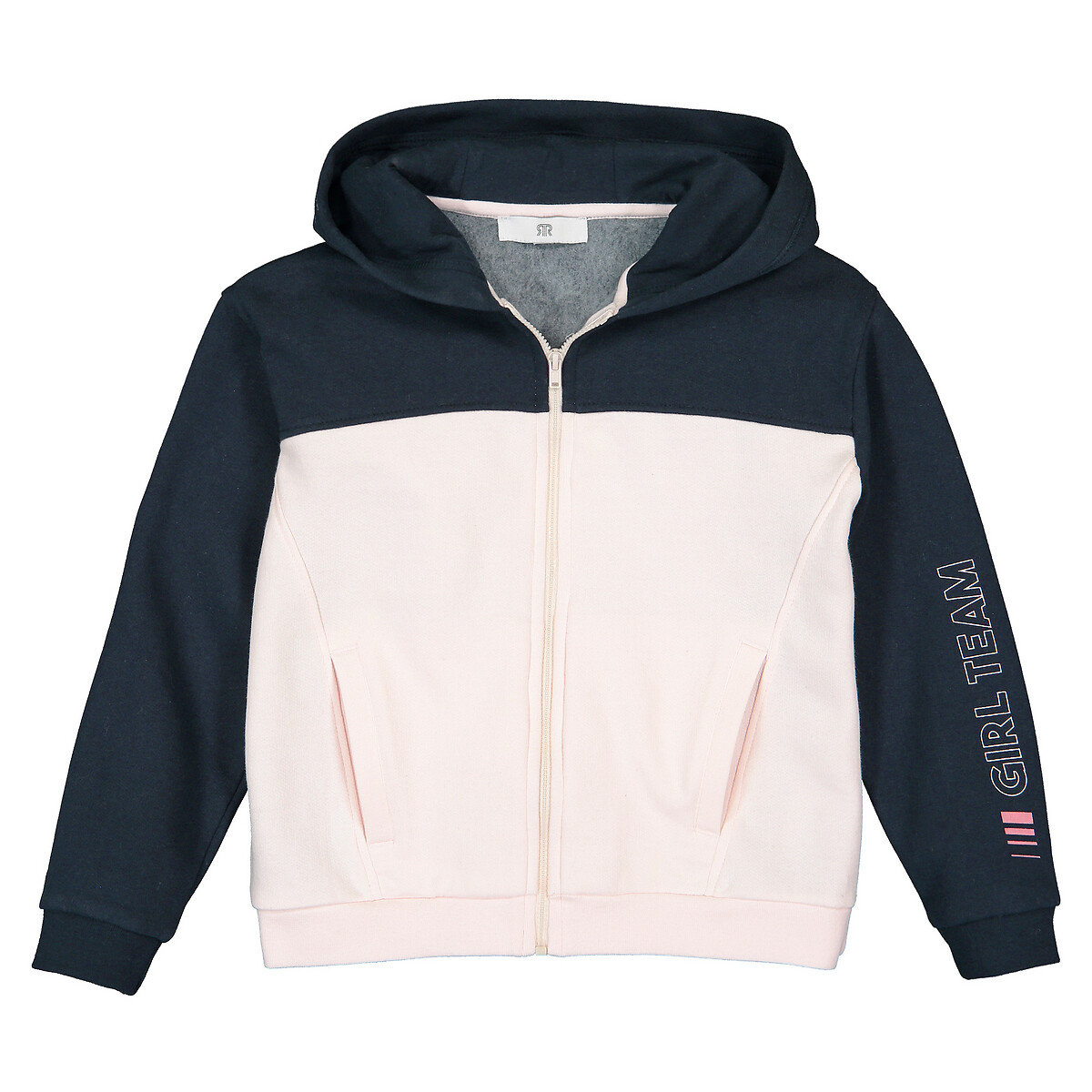 navy zipped hoodie