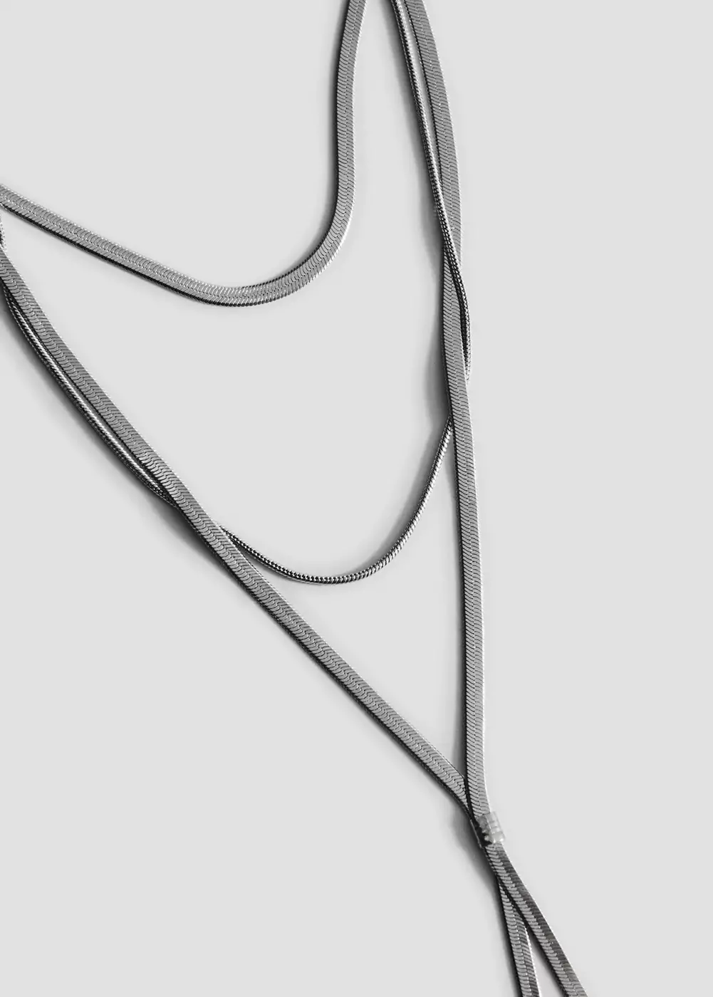 Collier cascade bi-matière, MANGO