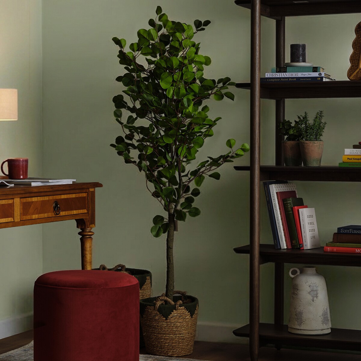 150cm Faux Potted Eucalyptus Tree, ÉDITÉ