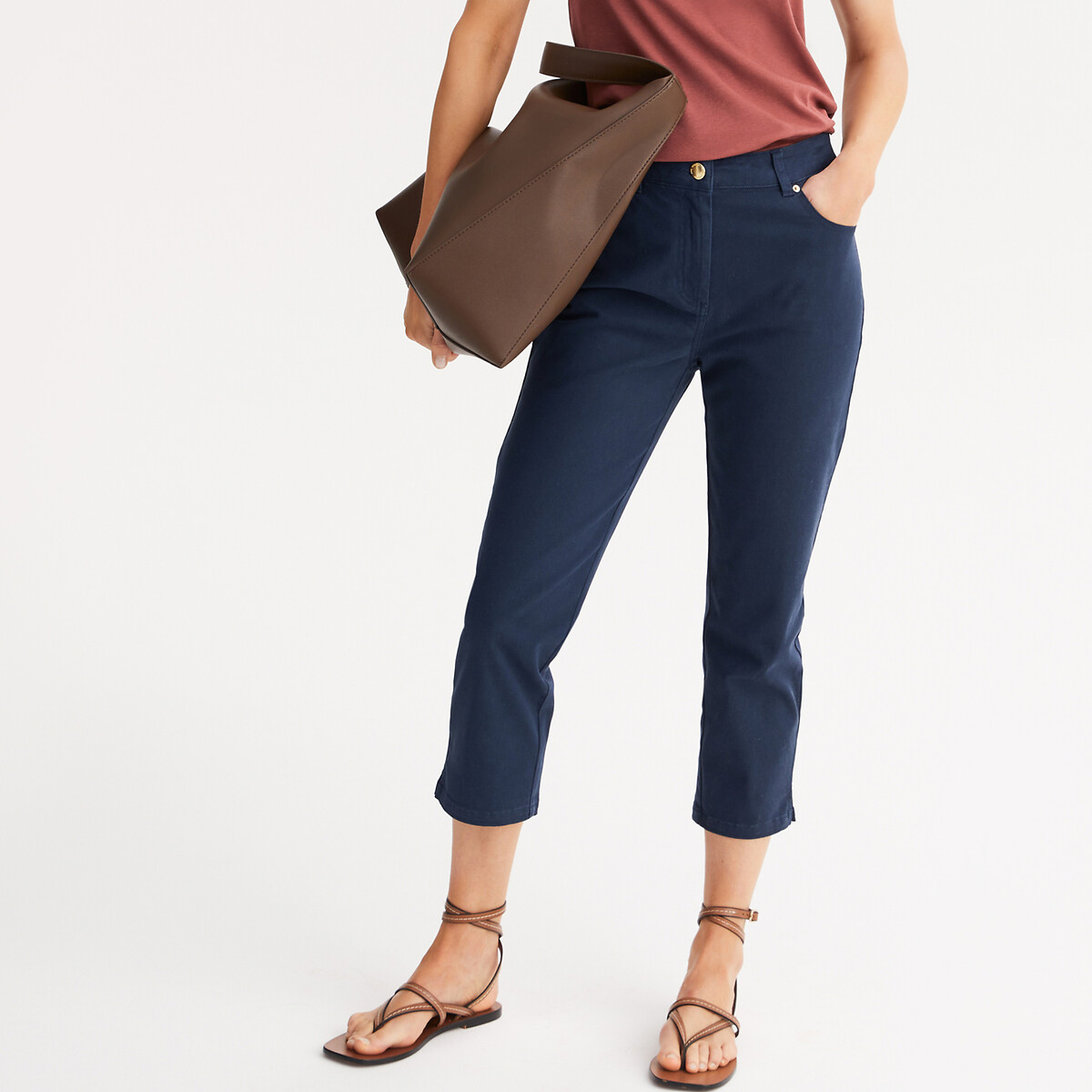 Katoenen stretch broek