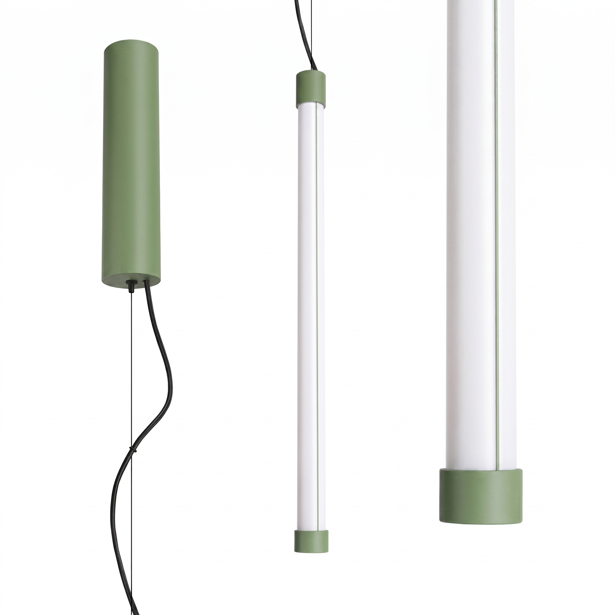 Suspension Acier Sauge LED 1 Trang, EDEN