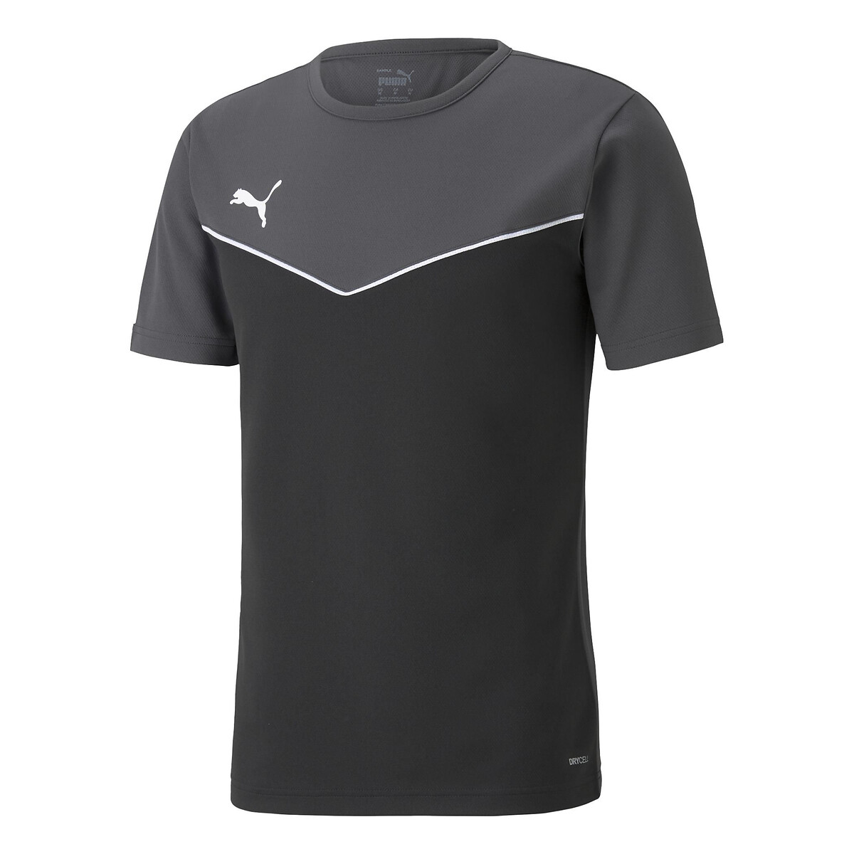 logo print football t-shirt with short sleeves