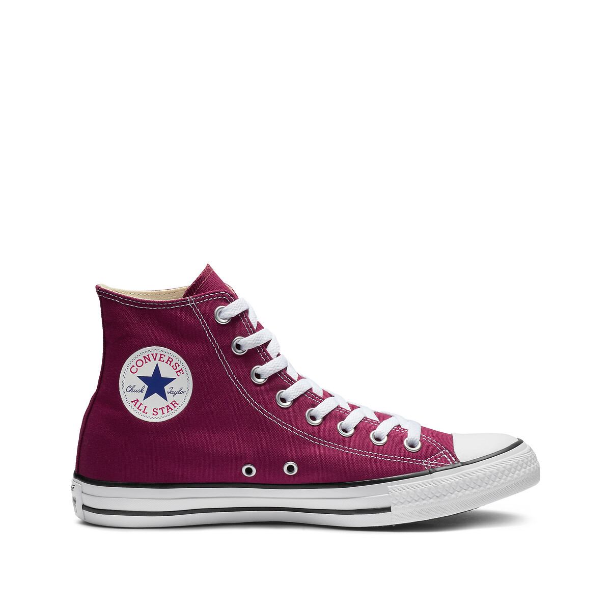 Chuck taylor all star seasonal canvas high top trainers , burgundy, Converse  | La Redoute