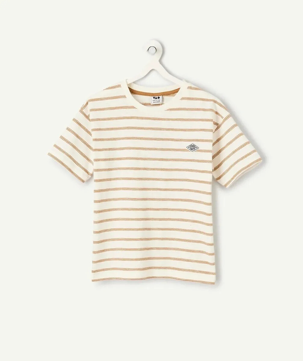 Striped Short Sleeve T-Shirt, TAPE A L'OEIL