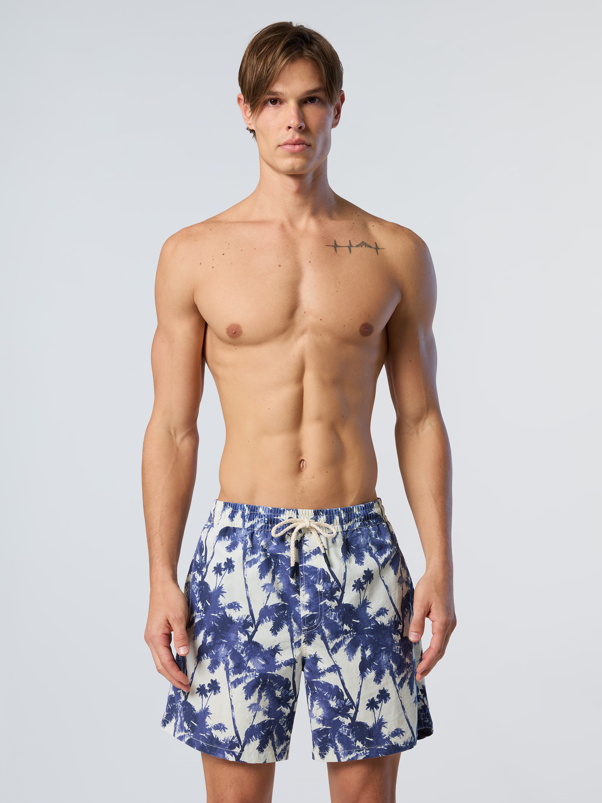 Short de bain à imprimé délavé, NORTH SAILS