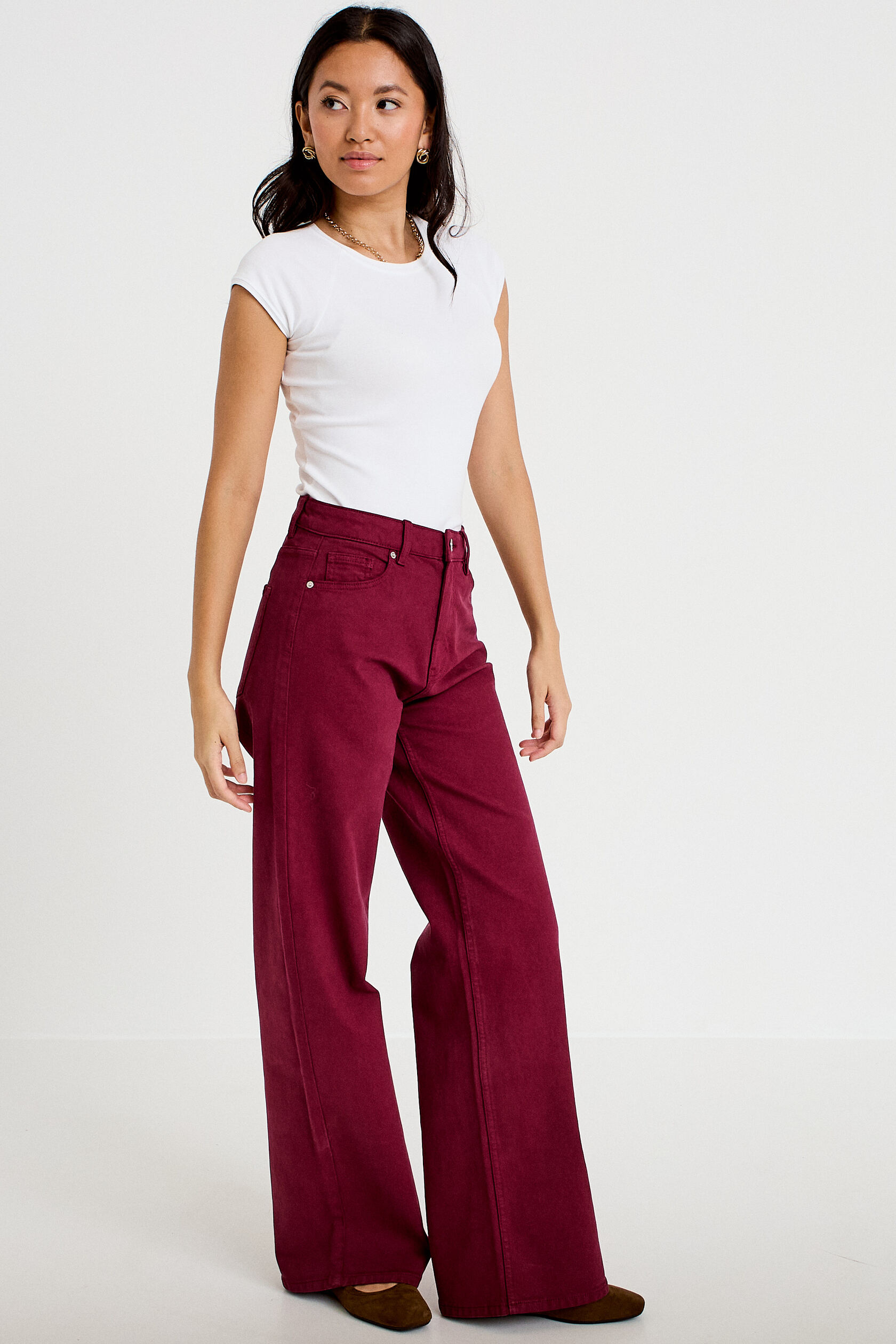 Jean wide leg taille haute, CACHE CACHE
