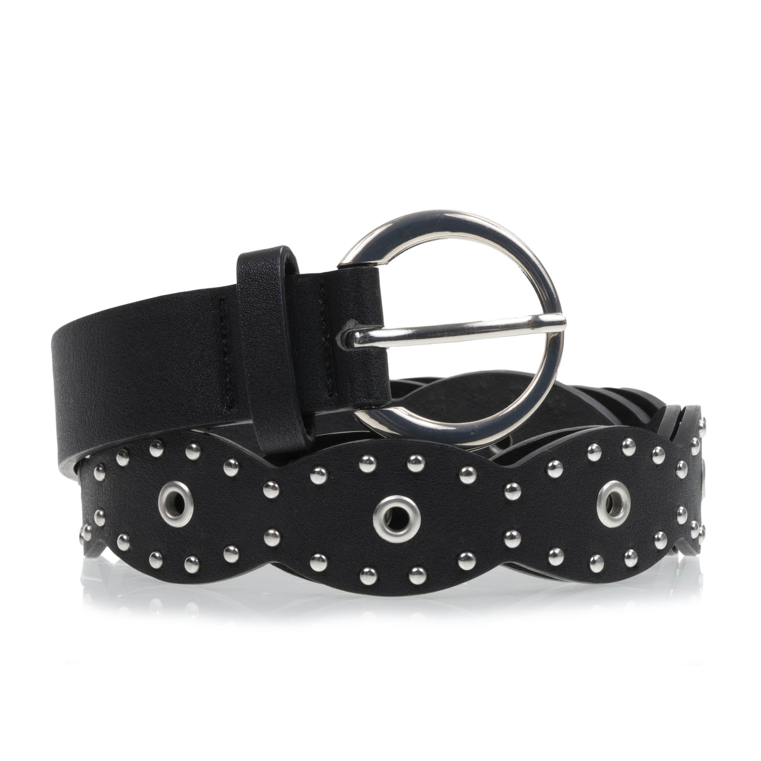 Ceinture rock au design vintage avec clous argentés, ISOTONER