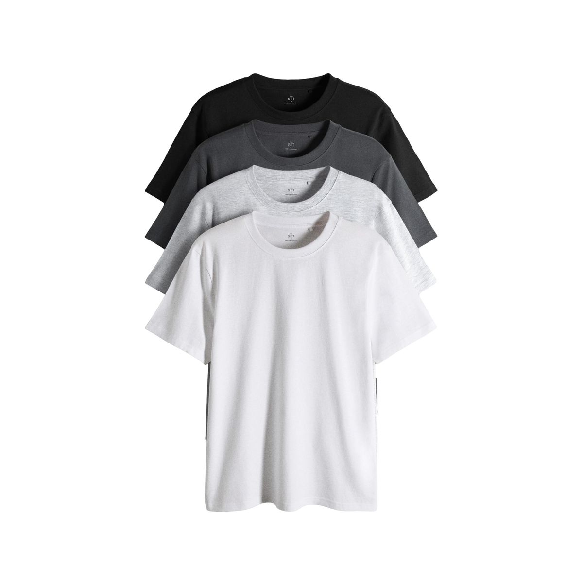 T-shirt léger à manches courtes, lot de 4, NEXT
