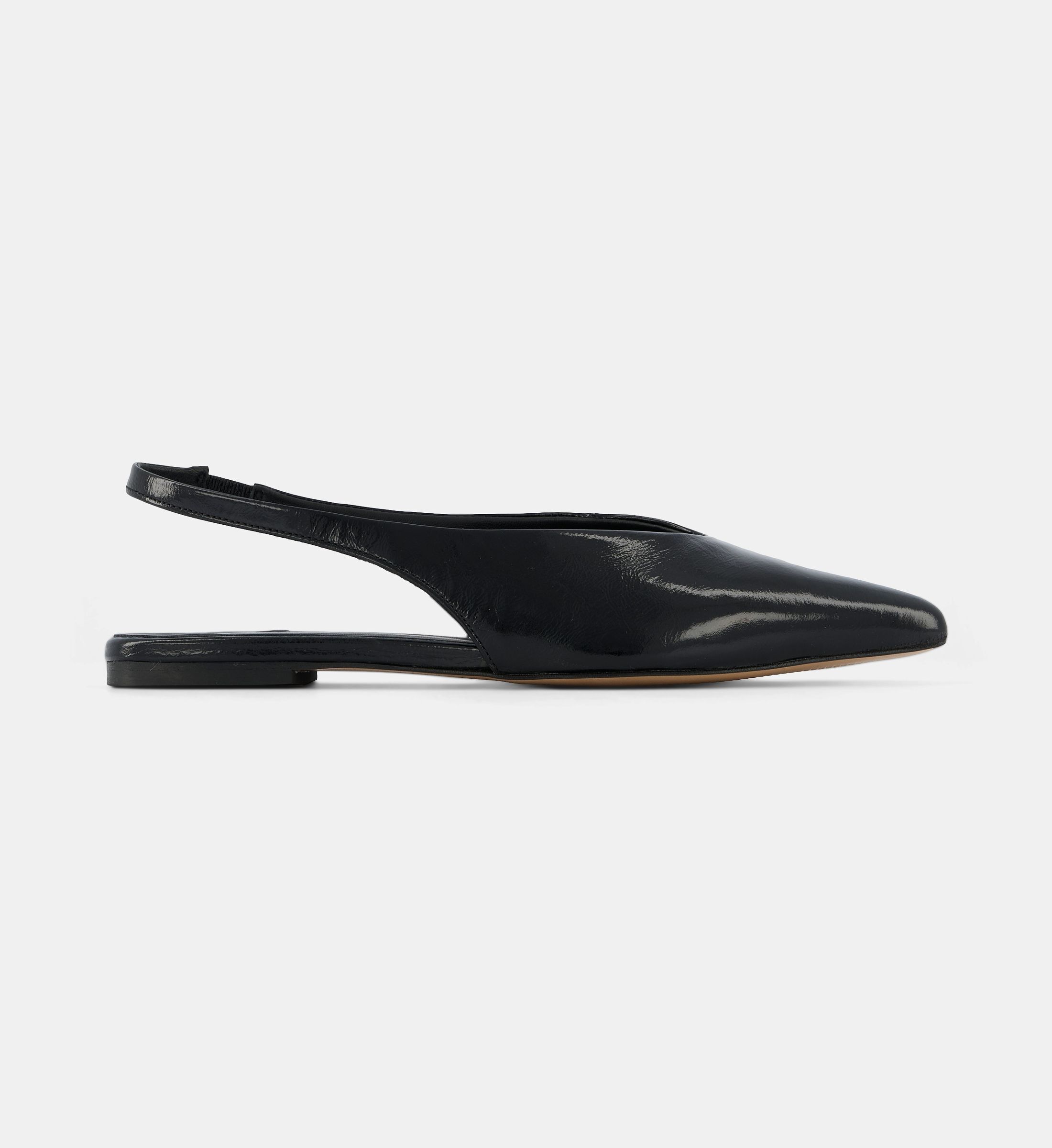 Ballerines slingback plates calie cuir, GALERIES LAFAYETTE