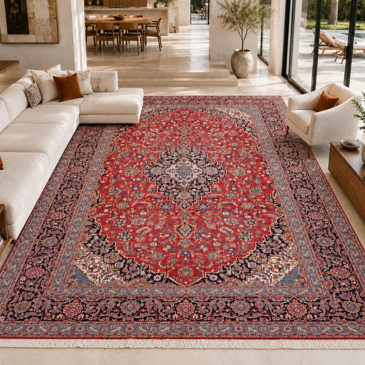 Tapis d'orient authentique, noué main en laine, ARDAKAN B, UN AMOUR DE TAPIS