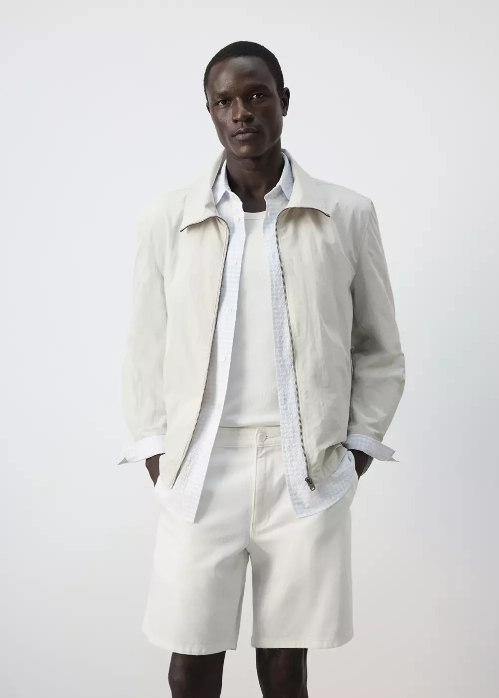 Veste imperméable à poches, MANGO MAN