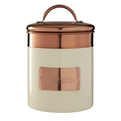 Biscuit Canister in Cream/Copper SO'HOME