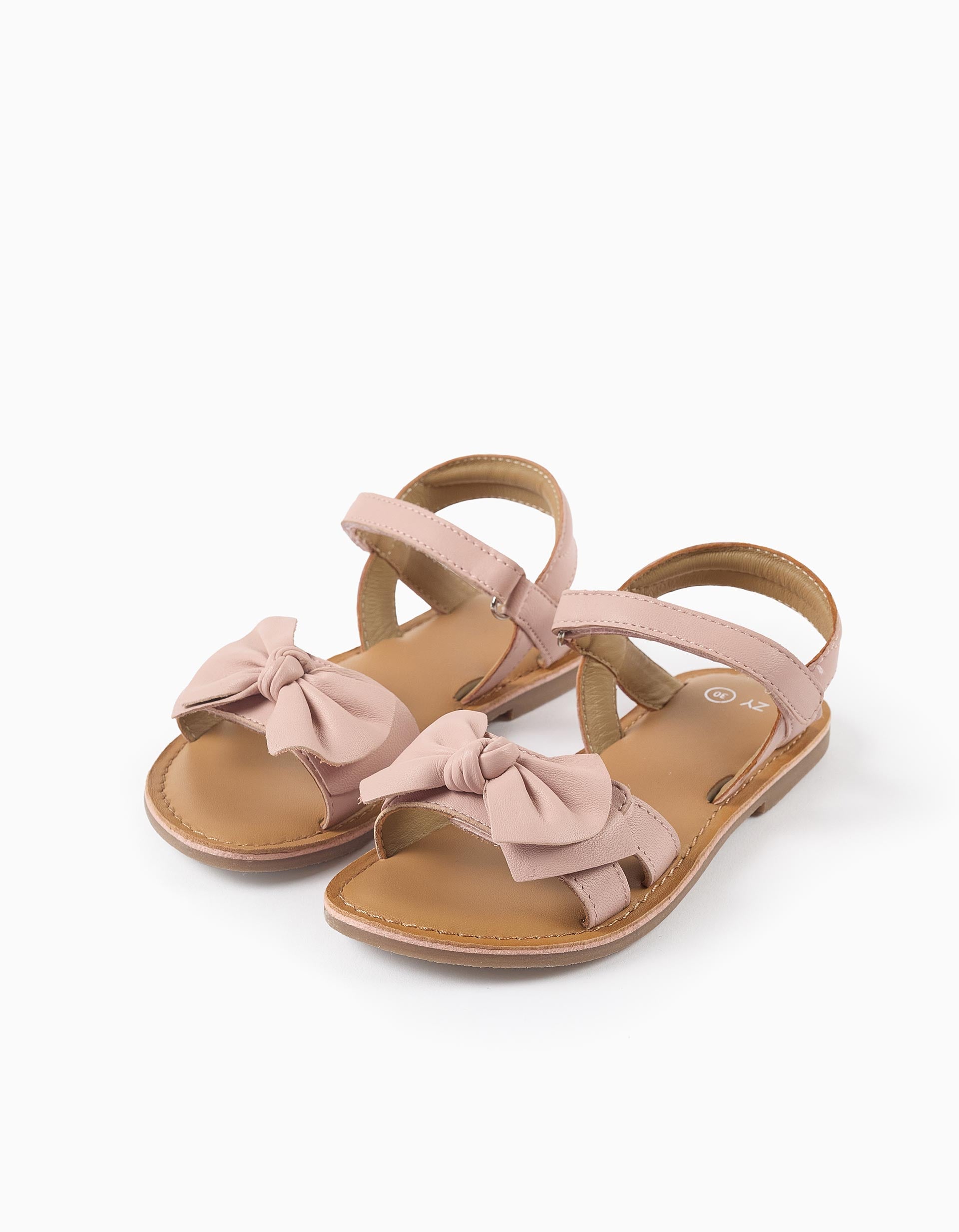 Sandales en cuir avec nœud décoratif, ZIPPY