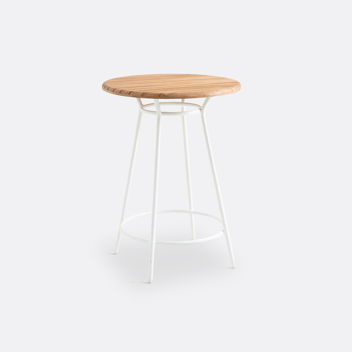 Hoge tuintafel in aluminium en teak, Chassagne