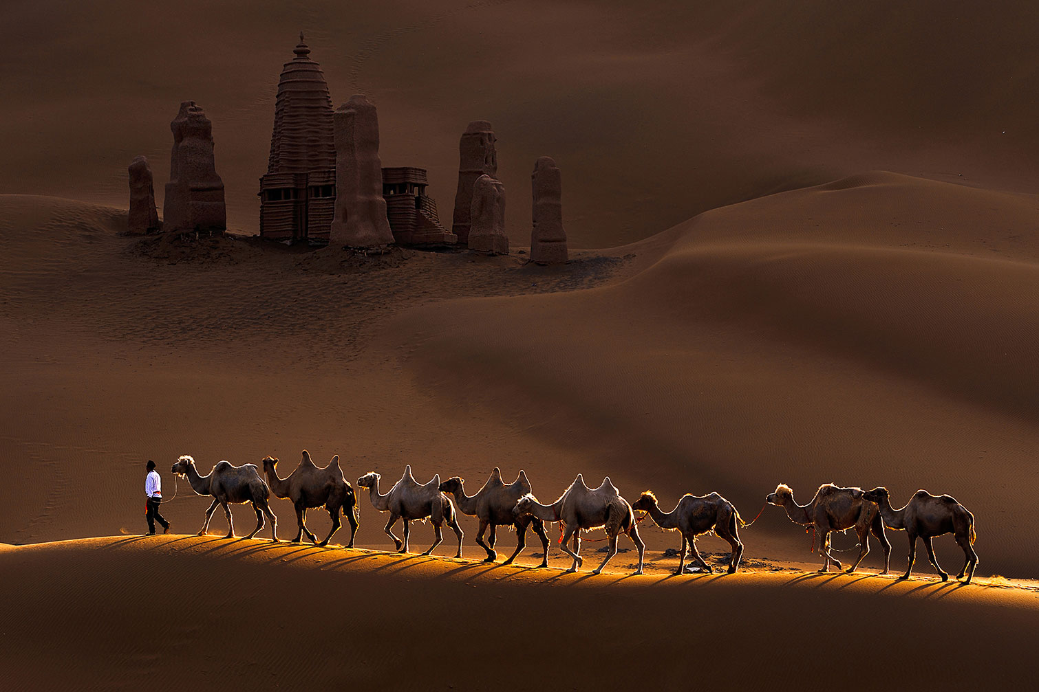 Tableau desert du Kumtag, HEXOA