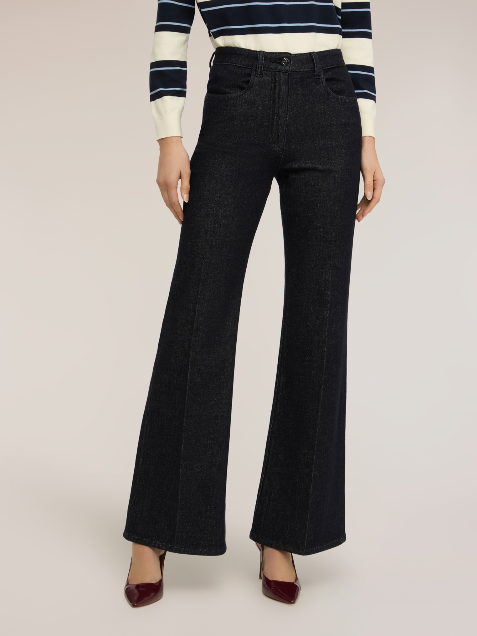 Jean flare taille haute, MOTIVI