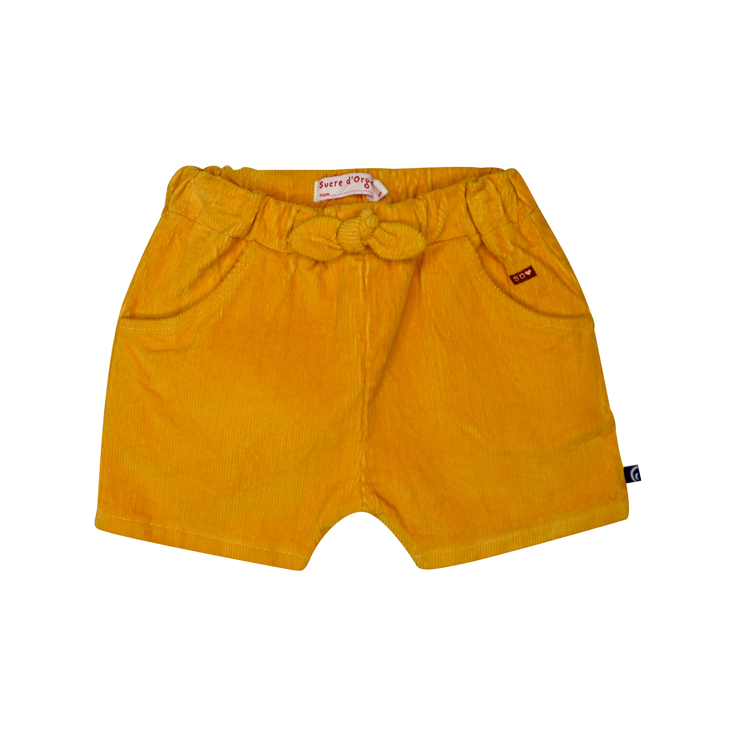 Short judy velours cotele enfant, SUCRE D'ORGE