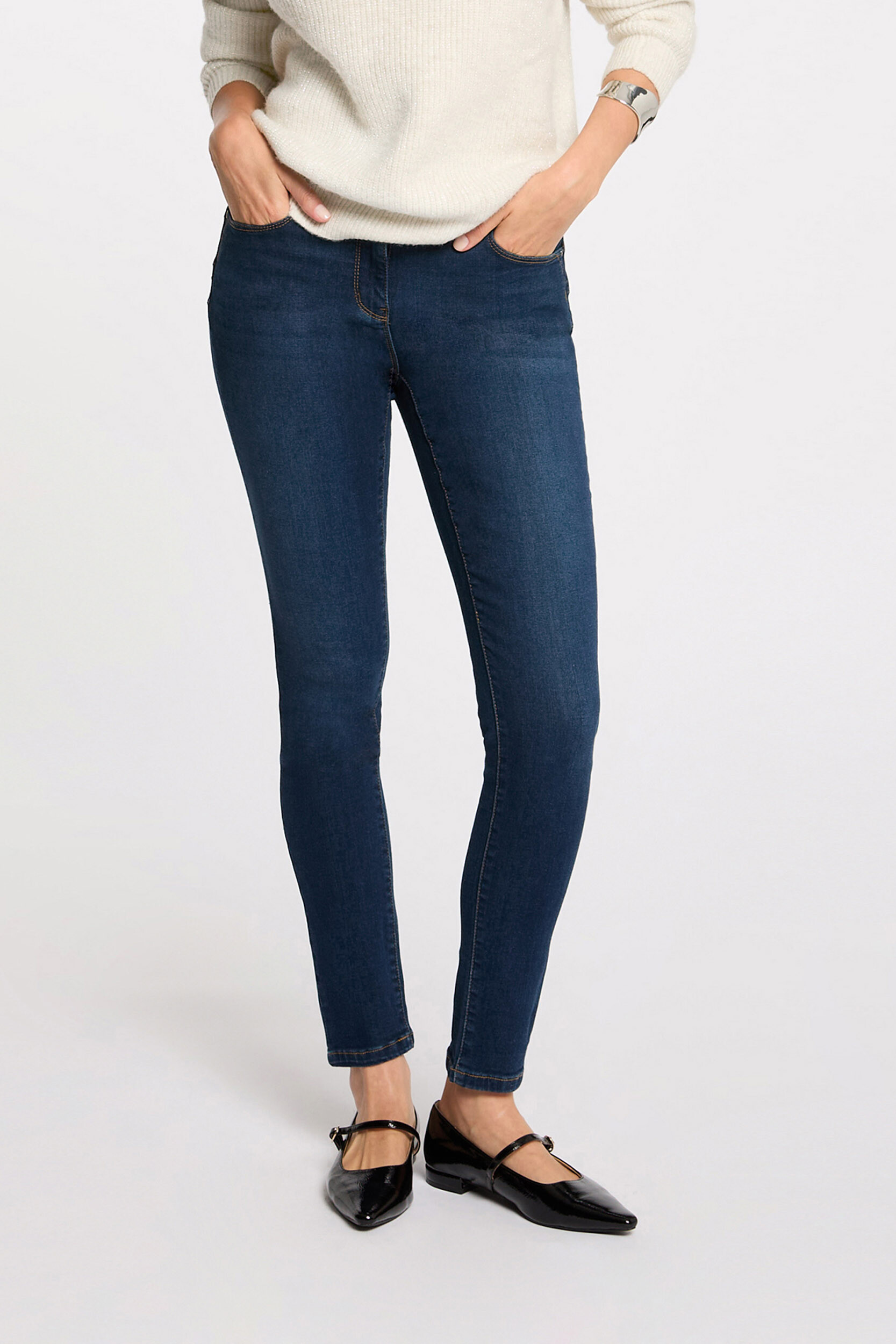 Jeans slim taille standard, MORGAN