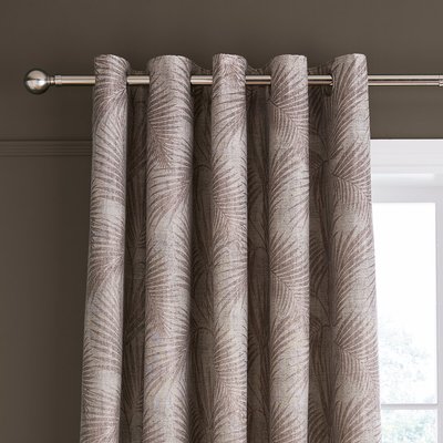 Tamra Palm Lined Eyelet Curtains HYPERION